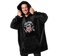 Stranger Things Felpa Coperta con Cappuccio Uomo - Felpe Oversize di Pile Blanket Hoodie Taglia Unica Hellfire Club Gadget Regalo