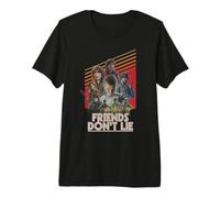 Stranger Things Friends Don't Lie Poster Maglietta Premium