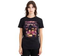 Stranger Things Group Thunder Metal Band Ladies T Shirt, Black, Nero, XXL Donna