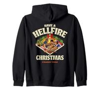Stranger Things Have A Hellfire Christmas Board Games Felpa con Cappuccio