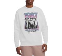 Stranger Things Hawkins 1987 Group Tour Poster Unisex Sweatshirt, White, Large