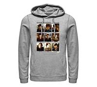 Stranger Things Hawkins-Felpa con Cappuccio, Grigio, XXL Unisex-Adulto