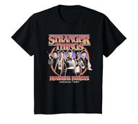 Stranger Things Hawkins Heroes Group 1987 Maglietta, Bambini, Nero, 6 Anni