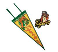 Stranger Things Hawkins High School Tigers Pennant E Spilla Smaltata Set