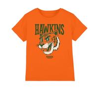 Stranger Things Hawkins High Tiger Mascot Kids T Shirt, Orange, 9-11