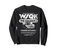 Stranger Things Hawkins Hitmaker WSQK Back Felpa