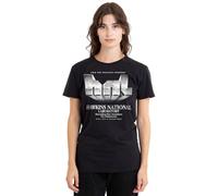 Stranger Things Hawkins Lab Logo Ladies T Shirt, Black, Medium