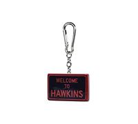Stranger Things Hawkins Sign 3D Keychain Portachiavi Nero 4.5x6cm