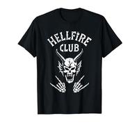 Stranger Things Hellfire Club Bones Maglietta, Uomo, Nero, XXL