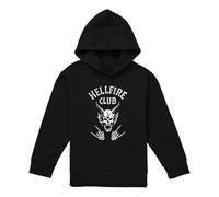 Stranger Things Hellfire Club Bones Youth Kids Boy Girls Pull-Over Hoodie, Navy, 9-11