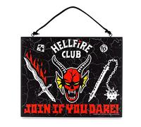 Stranger Things Hellfire Club, cartello double-face da appendere alla parete, pronto da appendere