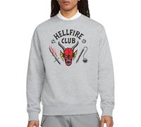 Stranger Things Hellfire Club, Felpa Unisex, Colore Grigio mélange, Taglia S