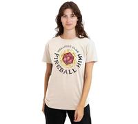 Stranger Things Hellfire Club Fireball Him Ladies T Shirt, Natural, Medium