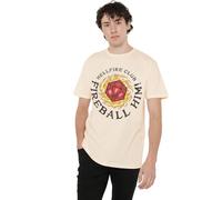 Stranger Things Hellfire Club Fireball Him T-Shirt Unisex, Naturale, S