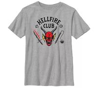 Stranger Things Hellfire Club, maglietta da bambino, Athletic Heather, 3-4, mélange, 12-13 Anni