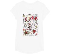 Stranger Things Hellfire Club Maglietta, Ragazze, Bianco, S