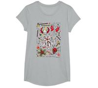 Stranger Things Hellfire Club Maglietta, Ragazze, Grigio Melange, XS