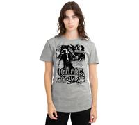 Stranger Things Hellfire Club Poster Ladies T Shirt, Athletic Heather, Medium