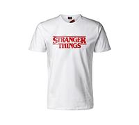Stranger Things Hellfire Club Shirt - Maglietta Con Stampa Personalizzata Logo - Gadget Stranger Things - T-shirt Uomo Donna - Abbigliamento Adulti Ragazzi (IT, Testo, XXL, Regular, Regular, Bianco)