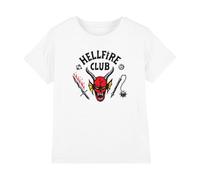 Stranger Things Hellfire Club T-Shirt Bambini, Grigio Heather Sportivo, 3-4 A
