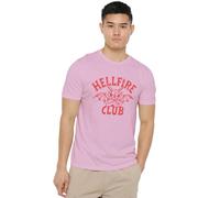 Stranger Things Hellfire Club Tonal Devil T-Shirt Unisex, Rosa, M