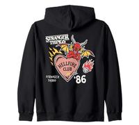 Stranger Things Hellfire Hearts Ufficialmente Autorizzato Felpa con Cappuccio