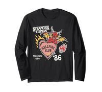 Stranger Things Hellfire Hearts Ufficialmente Autorizzato Maglia a Manica