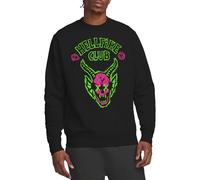 Stranger Things Hellfire Neon Sketch Logo Unisex Sweatshirt, Black