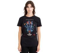 Stranger Things Hellfire Poster Ladies T Shirt, Black, Large