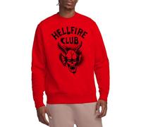 Stranger Things Hellfire Spray Logo Felpa Unisex, Rosso, L