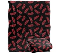 Stranger Things Logo Pattern Coperta super morbida al tatto setoso - 152 x 127 cm