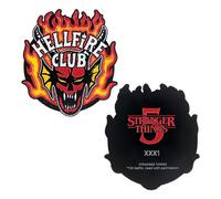 FaNaTtik Stranger Things - Medaglione Hellfire Club, edizione limitata con licenza ufficiale, in metallo, da collezione e supporto