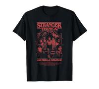 Stranger Things Mindflayer Group Horror Movie Poster Maglietta, Uomo, Nero, 6XL