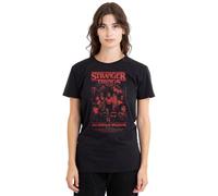 Stranger Things Mindflayer Group Horror Movie Poster T-Shirt Donna, Nero, M