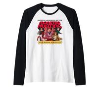 Stranger Things Monster Hunting Ufficialmente Autorizzato Maglia con Maniche Raglan