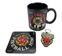 Stranger Things Mug, Coaster and Keychain Set Hellfire