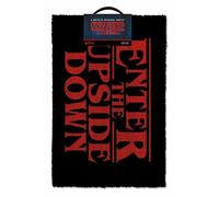 Stranger Things Nero Enter The Upside Down Text Zerbino in fibra di cocco Unisex