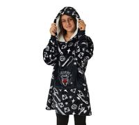 Stranger Things Nero Hellfire Club Logo Felpa con cappuccio coperta Unisex Bambi