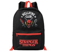 Stranger Things Zaino Bambini Adolescenti | Zaino nero Girls Boys Hellfire Club | Borsa per scuola sportiva per bagagli con cinghie regolabili | Regali di merchandising della serie
