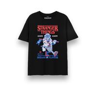Stranger Things Nero Scoops T-shirt a maniche corte Unisex Adulti