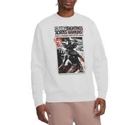 Stranger Things Newspaper Demogorgon Sighting Felpa Unisex, Bianco, S