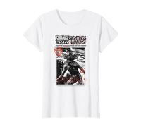 Stranger Things Newspaper Demogorgon Sighting Maglietta, Donna, Bianco, XL