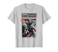Stranger Things Newspaper Demogorgon Sighting Maglietta, Uomo, Argento, XL