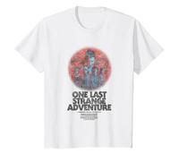 Stranger Things One Last Adventure Poster Maglietta, Bambini, Bianco, 4 Anni