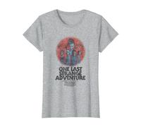 Stranger Things One Last Adventure Poster Maglietta, Donna, Grigio Melange, XXL