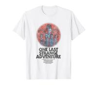 Stranger Things One Last Adventure Poster Maglietta, Uomo, Bianco, XL
