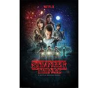Stranger Things - One Sheet - Poster Plakat Druck - Größe 61x91,5 cm + 1 Packung Tesa Powerstrips® - Inhalt 20 Stück