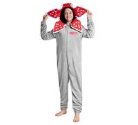Stranger Things Pigiama Intero Bambina - Pigiama Bambini Invernale di Caldo Pile 9-15 Anni Gadget Regalo (Grigio, 9-10 Anni)