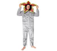 Stranger Things Pigiama Intero Uomo - Pigiami Uomo Ragazzo Invernale di Caldo Pile S-2XL Gadget Regalo (Grigio, S)