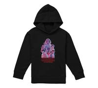 Stranger Things Pink Glow Group Youth Kids Boy Girls Pull-Over Hoodie, Athletic Heather, 5-6